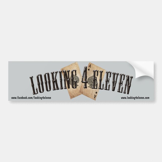 Looking 4 Eleven Logo Bumper Sticker (Front)