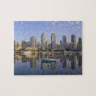 Looking across False Creek at the skyline of 2 Jigsaw Puzzle