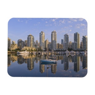 Looking across False Creek at the skyline of 2 Magnet