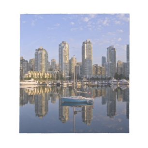 Looking across False Creek at the skyline of 2 Notepad