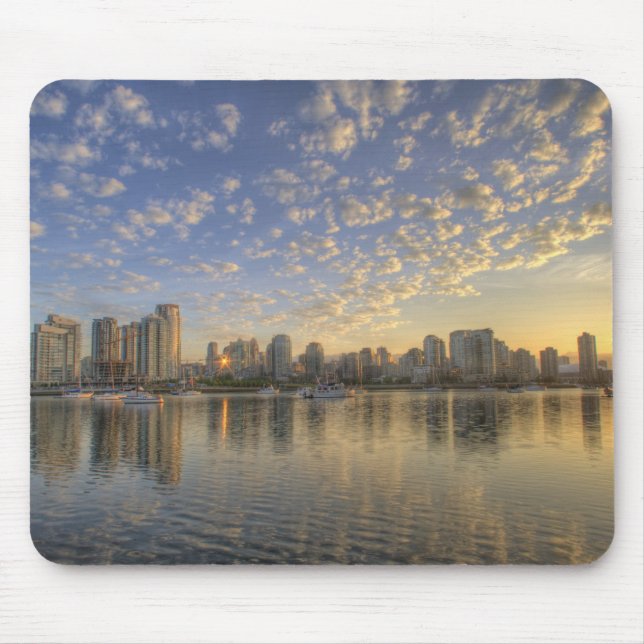 Looking across False Creek at the skyline of Mouse Pad (Front)