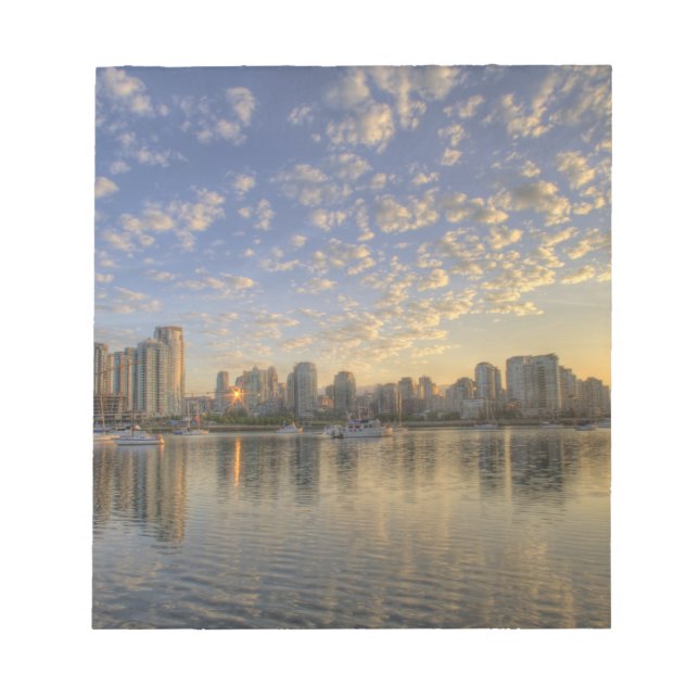 Looking across False Creek at the skyline of Notepad (Front)