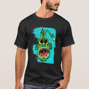 Looking Anglerfish With Lamp For Sea Fishing T-Shirt