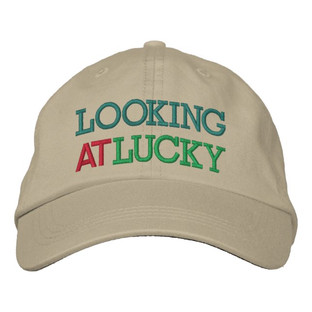Looking At Lucky Embroidered Hat (Front)
