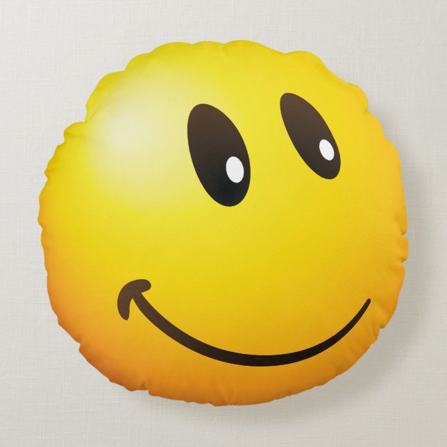 looking at you emoji round cushion (Front)