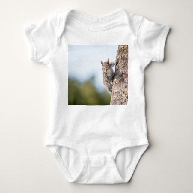Looking at You! Squirrel Baby Bodysuit (Front)