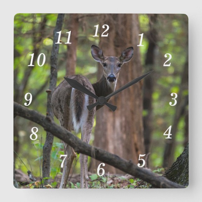 Looking Back Painterly Wall Clock (Front)