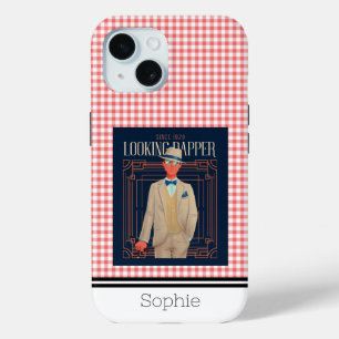 Looking Dapper Retro Samsung  iPhone 15 Case