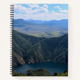 Looking Down At The Gunnison River Notebook