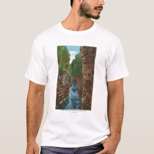 Looking Down Ausable Chasm from Hyde's Cave T-Shirt