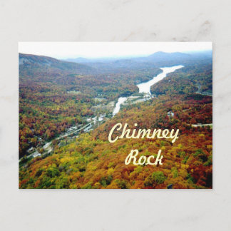 Looking Down from Chimney Rock Postcard