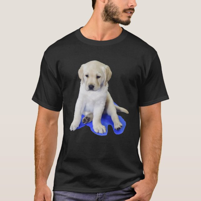 Looking Down Labrador Puppy T-Shirt (Front)