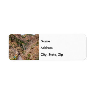 Looking Down Seven Falls Stairs Address Label Return Address Label