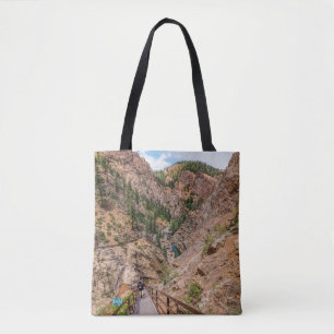 Looking Down Seven Falls Stairs Tote Bag