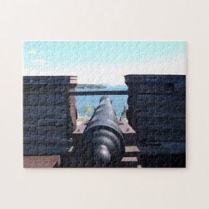 Looking Down the Barrel Jigsaw Puzzle