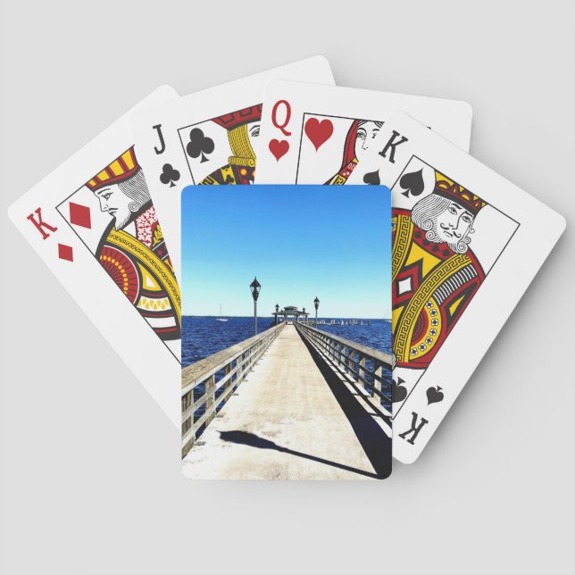 Looking Down the Pier Playing Cards (Back)