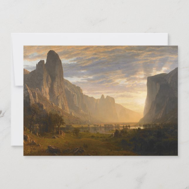 Looking Down Yosemite Valley | Albert Bierstadt (Front)