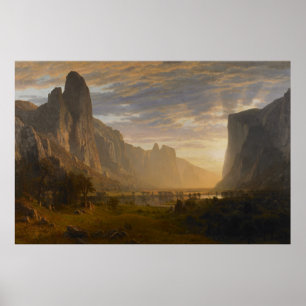 Looking Down Yosemite Valley, California Poster