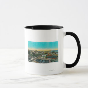 Looking East over Business Section, Long Beach Mug