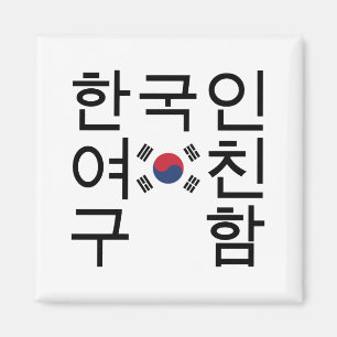 Looking for a Korean Girlfriend 한국인여친구함 Magnet