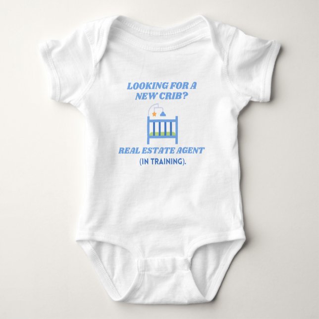 Looking for a New Crib?  Baby Bodysuit (Front)