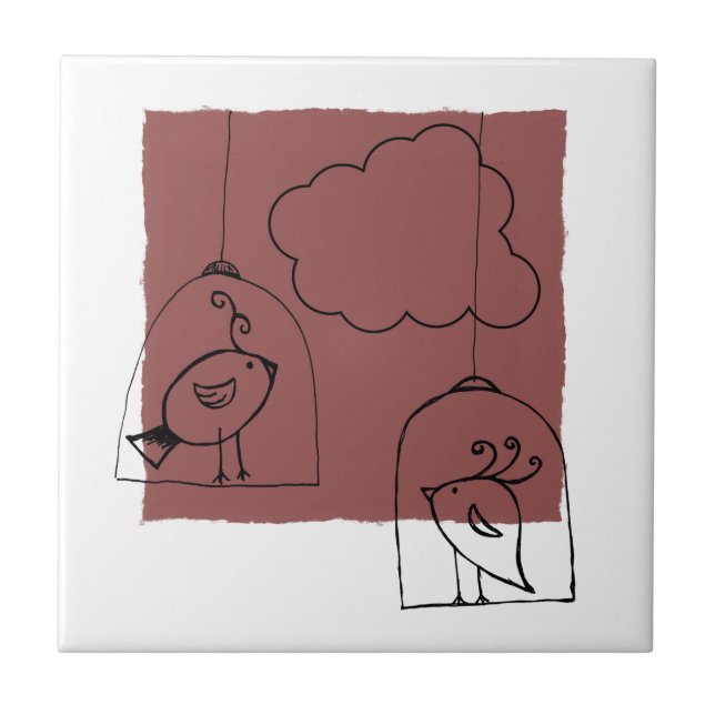 Looking for freedom ceramic tile (Front)