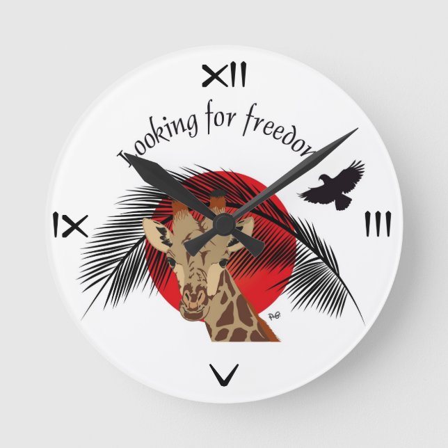 Looking for freedom round clock (Front)