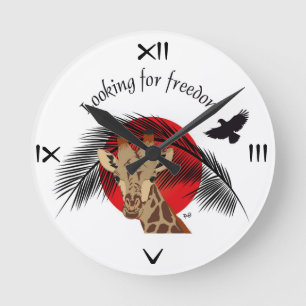 Looking for freedom round clock