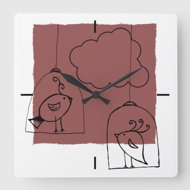 Looking for freedom square wall clock (Front)