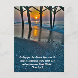 Looking for that blessed hope, and the glorious ap postcard