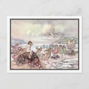 Looking for Water Babies by Warwick Goble Postcard