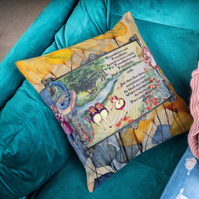  Looking Glass Alice Tweetle Dee Dum Song  Cushion (Creator Uploaded)