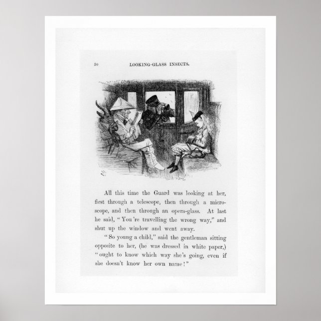 Looking-Glass Insects, illustration from 'Alice Th Poster (Front)