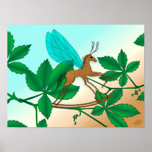 Looking Glass Insects - Rockinghorse-Fly Poster
