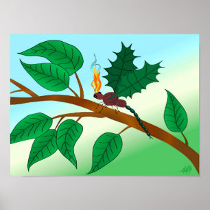 Looking Glass Insects - Snapdragon-Fly Poster