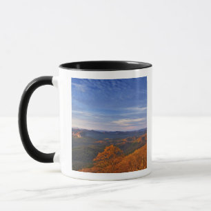 Looking Glass Rock at sunrise in the Pisgah Mug