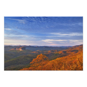 Looking Glass Rock at sunrise in the Pisgah Photo Print