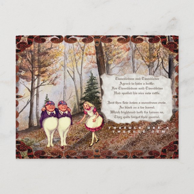  Looking Glass Tweetle Dee Tweetle Dum Song  Postcard (Front)