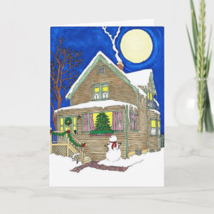 Looking In Holiday Card