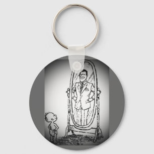 Looking in the Mirror Key Ring