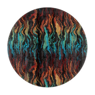 Looking into the Fire abstract Cutting Board