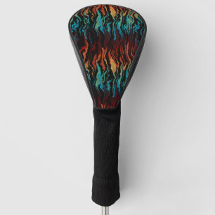 Looking into the Fire abstract Golf Head Cover