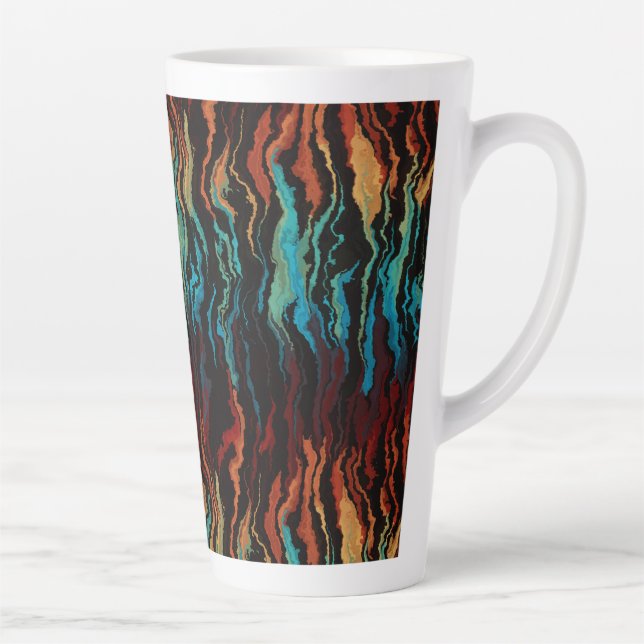 Looking into the Fire abstract Latte Mug (Right)