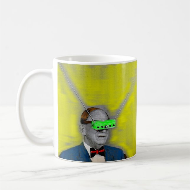 Looking into the future coffee mug (Left)