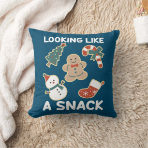 Looking Like A Snack Merry Christmas Santa Snack Cushion