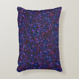 Looking like blue and pink textured of wall decorative cushion