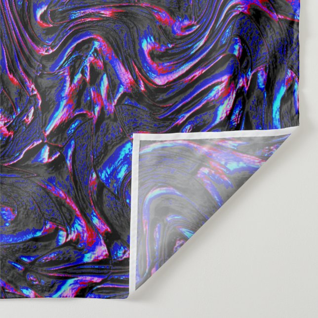 Looking like blue and pink textured of wall tapestry (Detail)