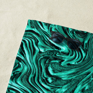 Looking like jade green textured of wall beach towel