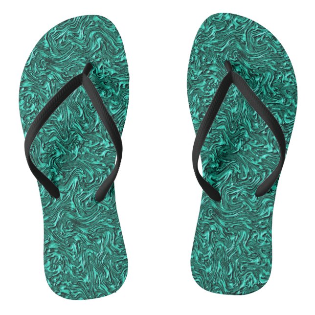 Looking like jade green textured of wall thongs (Footbed)