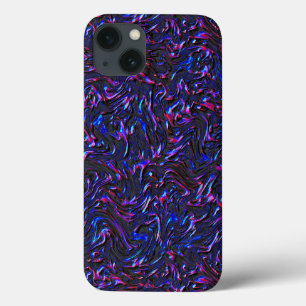 Looking like pink and blue textured of wall iPhone 13 case